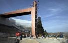 Obras en el entorno del futuro ascensor de Trinitarios.