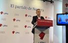 Juan Luis Sánchez de Muniáin, este miércoles en la rueda de prensa