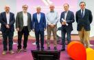 Alberto Lafuente, Javier Sada, Óscar Moracho, José Carlos Garde, Luis Gabilondo y Rafael Teijeira (presidente Colegio Médicos.