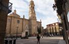 Parroquia de Nuestra Señora del Rosario, en la Plaza de los Fueros de Corella.