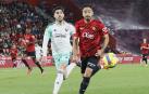Nacho Vidal y Jaume Costa, en el partido Mallorca-Osasuna