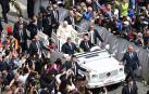 El papa Francisco, este domingo en la celebración del Domingo de Ramos