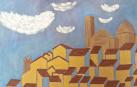 Isabel Peralta Isa. Paisaje levantino. Óleo/tabla. Col. Particular.