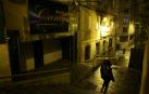 Acceso a la discoteca Caney situada en las escaleras entre las calles Abejeras y Río Ega en Pamplona, donde se produjo la agresión