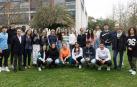 Estudiantes y profesorado, antes de comenzar las pruebas de la XIV Olimpiada de Geografía