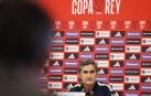 Valverde, durante la rueda de prensa previa a la vuelta de la semifinal de la Copa del Rey.