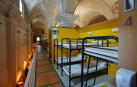 Interior del albergue de Jesús y María, en Pamplona