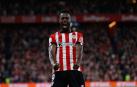 Iñaki Williams celebra el gol del Athletic que empata la eliminatoria de Copa del Rey