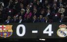 Marcador final en el Spotify Camp Nou en la vuelta de la semifinal de la Copa del Rey.