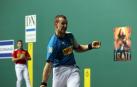 Aitor Elordi, durante la reciente final del Parejas que ganó con Zabaleta en el Navarra Arena