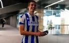 Ion Pacheco, en una imagen compartida en redes por la Real Sociedad.