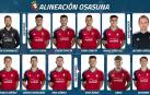 Alineación de Osasuna contra el Elche