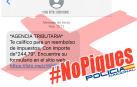 Mensaje que envían los ciberdelincuentes haciéndose pasar por la Agencia Tributaria