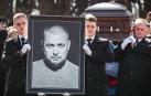 Imagen del funeral del bloguero ruso asesinado