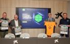 Imagen de los participantes en la presentación de la media maratón Ciudad de Pamplona