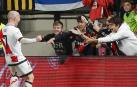 Celebración del gol de Isi