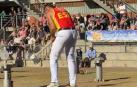 Iker Vicente durante el campeonato del mundo de corte de velocidad