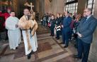 San Miguel de Aralar visita la sede del Gobierno de Navarra en abril de 2016