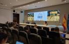 Momento de la rueda de prensa de los directivos de la Federación de Industrias Alimentarias y Bebidas