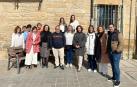 Integrantes de la junta directiva y miembros de la Asociación Turística de la Navarra Media tras la asamblea celebrada en Olite