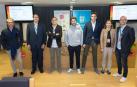 De izda. a dcha., Eduardo López Milagro, Santiago Navas Carretero, Ricardo Gil Gil, Leandro Gil Cacho, Rafael Castejón Munárriz, Inés Echeverría Goñi y Lucas Irisarri