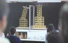Un momento en el Concurso de Estructuras de Espaguetis