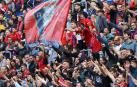 La grada, en un momento del partido entre Osasuna-Betis