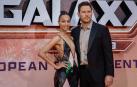 Zoe Saldaña y Chris Pratt, en la presentación en París de la última entrega de 'Guardines de la Galaxia'