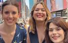 Irene Montero, Ángela Rodríguez ‘Pam’ e Isa Sierra, en una de las fotos de su viaje a Nueva York