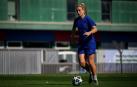 La jugadora del Barça Femení Alexia Putellas en un entrenamiento durante su recuperación de lesión de rodilla