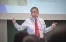 Jaime Nubiola, en su última clase en la Universidad de Navarra