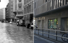 Comparativa de la calle Estella entre los años 1960 y 2023