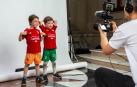 Aficionados rojillos grabaron en el Ayuntamiento de Pamplona mnsajes de apoyo para los jugadores de cara a la final de la Copa del Rey