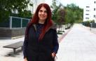 Isabel Lecumberri Ibáñez, en Sarriguren, donde vive
