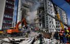 El ataque ruso en la ciudad de Umán causó daños en una decena de bloques de apartamentos