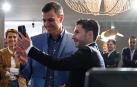 María Chivite y Pedro Sánchez, en un momento de su visita a las instalaciones del grupo Veridas en Tajonar