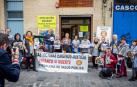 Concentración de la asociación Ananar. Protesta por el uso del amianto.