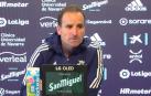 Arrasate, este lunes en la previa del partido ante el F.C. Barcelona