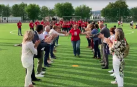El equipo regionalista ha simulado ser una plantilla de fútbol para la presentación