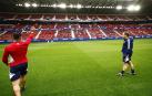 Entrenamiento de Osasuna con 4.000 niños en la grada