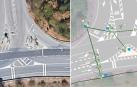 Estado actual y proyecto del nuevo carril de incorporación al polígono de Landaben