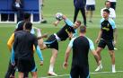 El Inter, entrenando este martes en el Angelo Moratti Sports Centre, en Milan