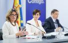 La vicepresidenta tercera y ministra para la Transición Ecológica y el Reto Demográfico, Teresa Ribera; la ministra de Política Territorial y portavoz del Gobierno, Isabel Rodríguez, y el ministro de Agricultura, Luis Planas, durante una rueda de prensa posterior a la reunión del Consejo de Ministros
11 MAYO 2023;MADRID;CONSEJO DE MINISTROS;SEQUÍA

Eduardo Parra / Europa Press

11/05/2023