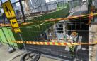 Vista de la construcción que ha colapsado y ha dejado 24 heridos en la localidad finlandesa de Espoo