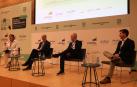 Desde la izquierda, Ana Laguna, José Antonio Yela (Eroski), Philippe Gruau (E. Leclerc) e Ion Uranga ( Uvesco- BM)