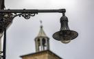 Una farola en Pamplona