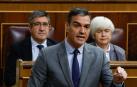 El presidente del Gobierno, Pedro Sánchez, interviene en la sesión de control que se celebra, este miércoles, en el Congreso