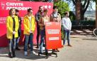 La candidata del PSN a la Presidencia del Gobierno de Navarra, María Chivite, en el acto electoral de este miércoles