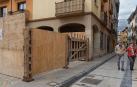 Los corrales de la calle Ruiz de Alda, instalados estos días para los encierros del fin de semana