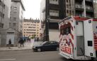 Vista del edificio de la calle Facetos de Oviedo donde dos niñas de 12 años han muerto al precipitarse por una ventana al patio de luces